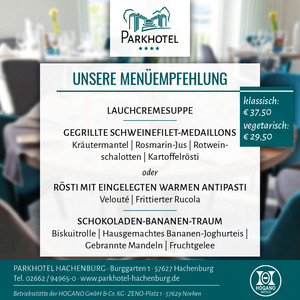 Unsere Menüempfehlung